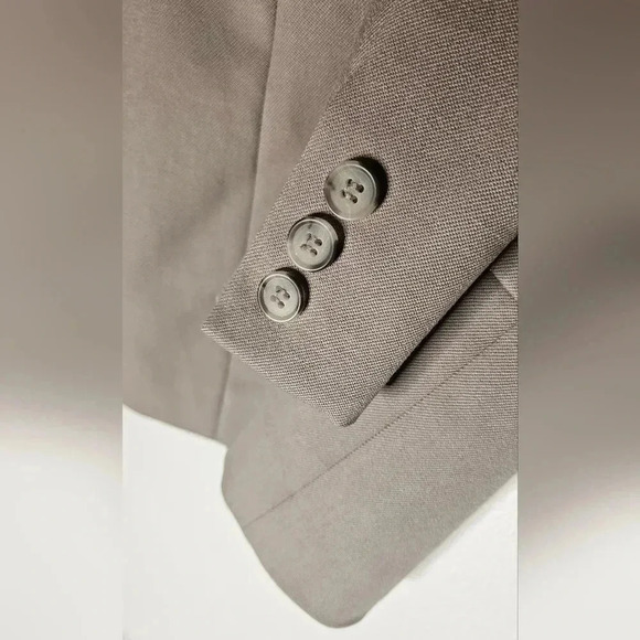 Pendleton 100% Fine Wool Beige One  button Slim fit Blazer Jacket Sz 6 - Picture 4 of 6